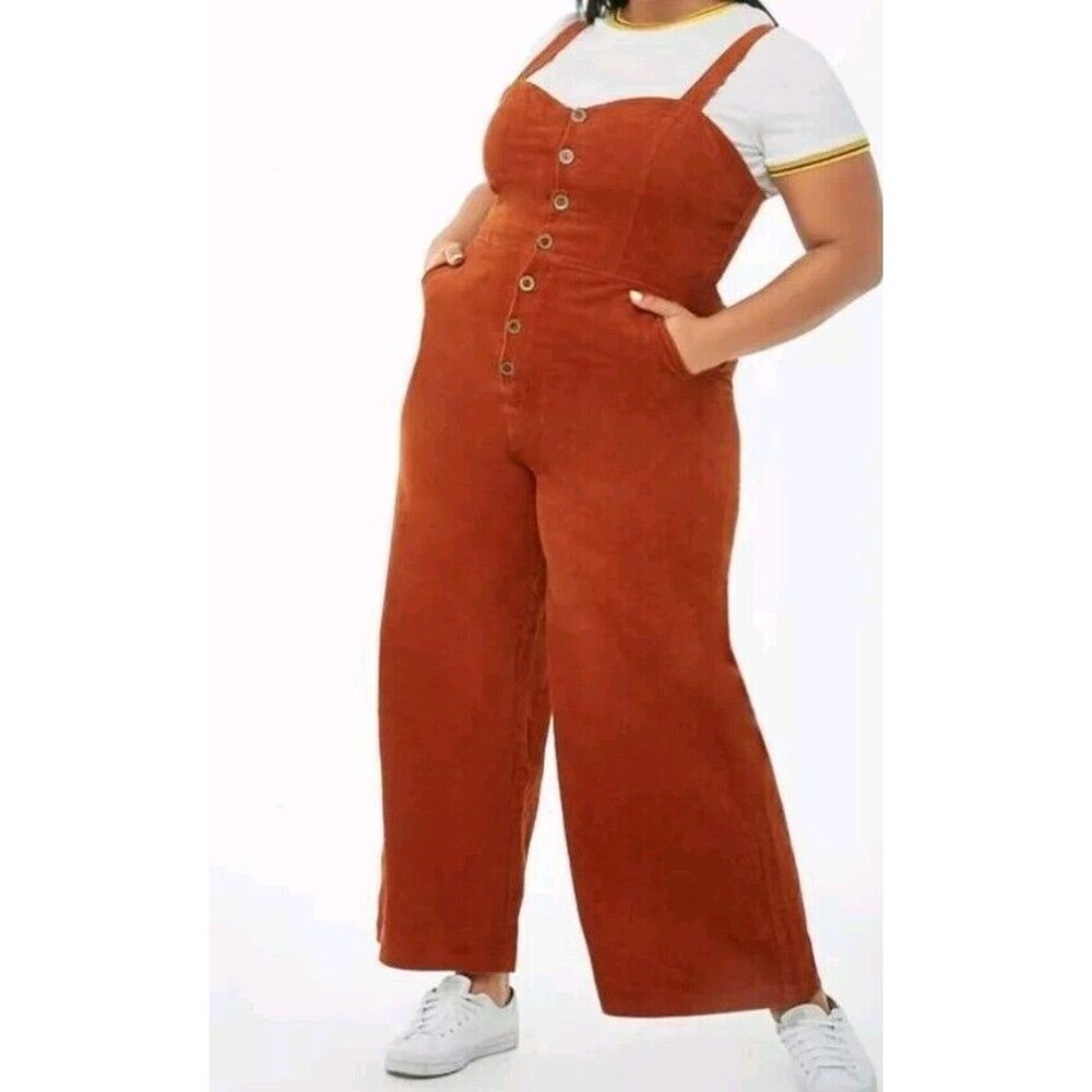 Forever 21 Rust Jumpsuit - Picture 2 of 11
